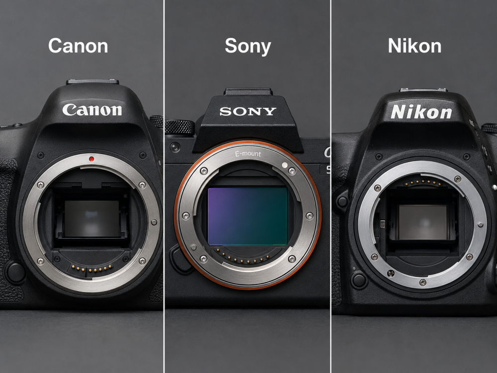 Phân biệt ngàm Canon, Sony, Nikon