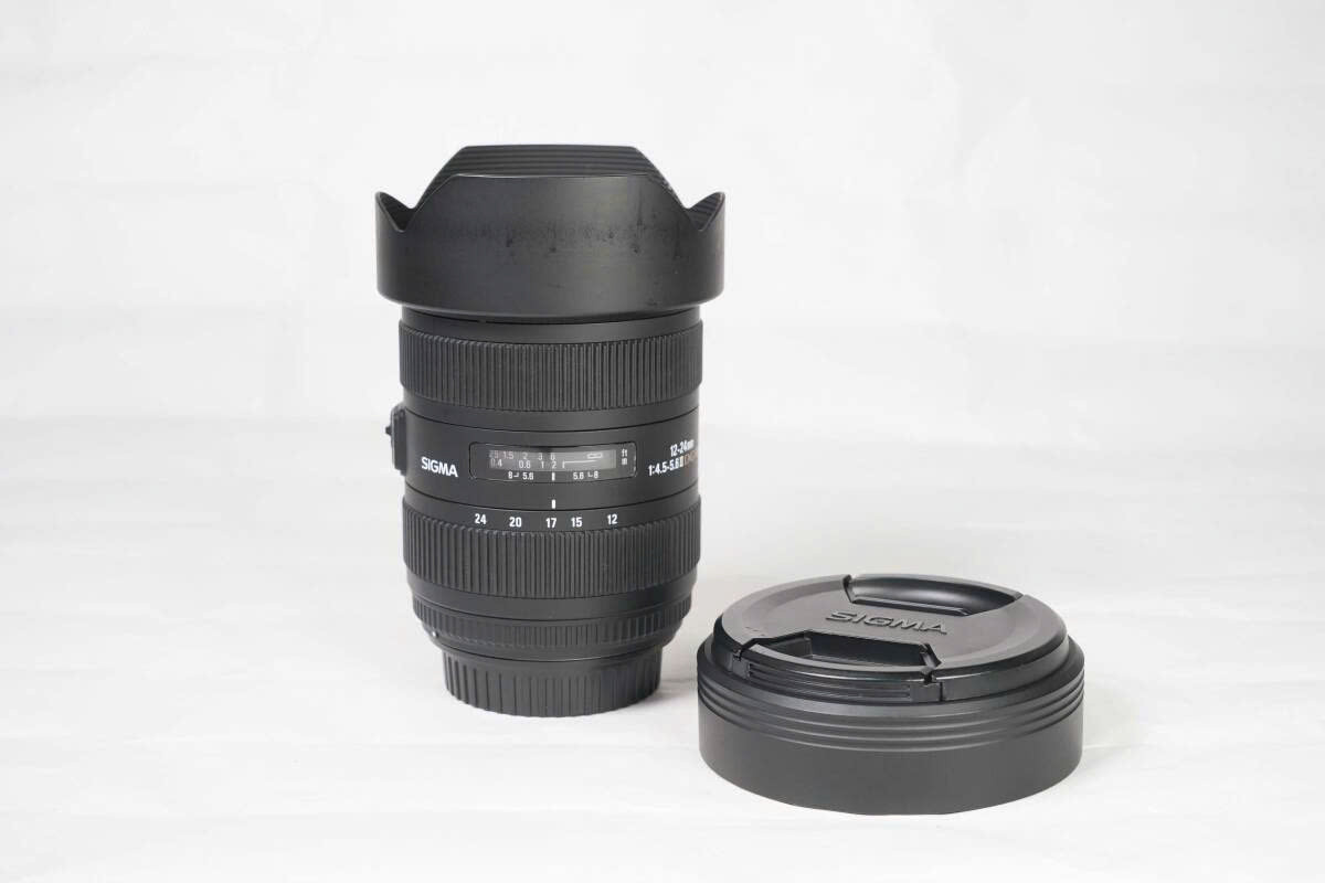 Lens góc siêu rộng canon SIGMA 12-24mm F4.5-5.6 II DG HSM for Canon EF Full Frame (Kèm nắp cap & hood) 99% - Ống kính Canon EF
