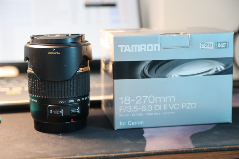 Lens Tamron 18-270mm VC for Canon efs