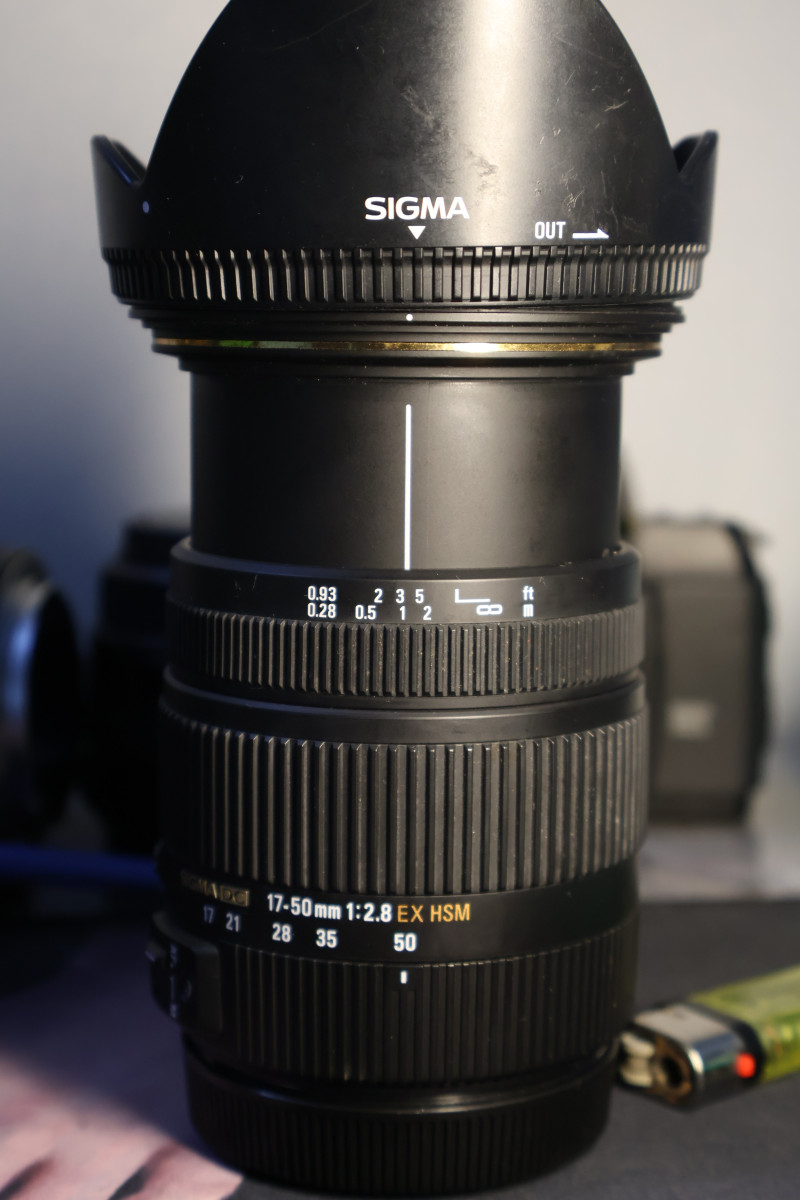 Ống kính Sigma 17-50mm F2.8 EX OS HMS For canon efs (canon crop) - Lens máy ảnh