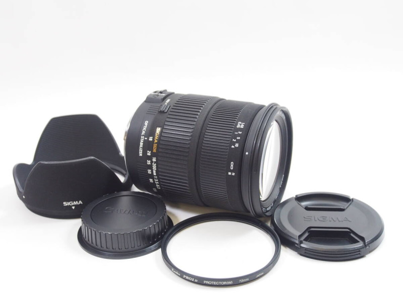Lens SIGMA ZOOM 18-200mm F3.5-6.3 DC OS Canon efs - siêu đa dụng